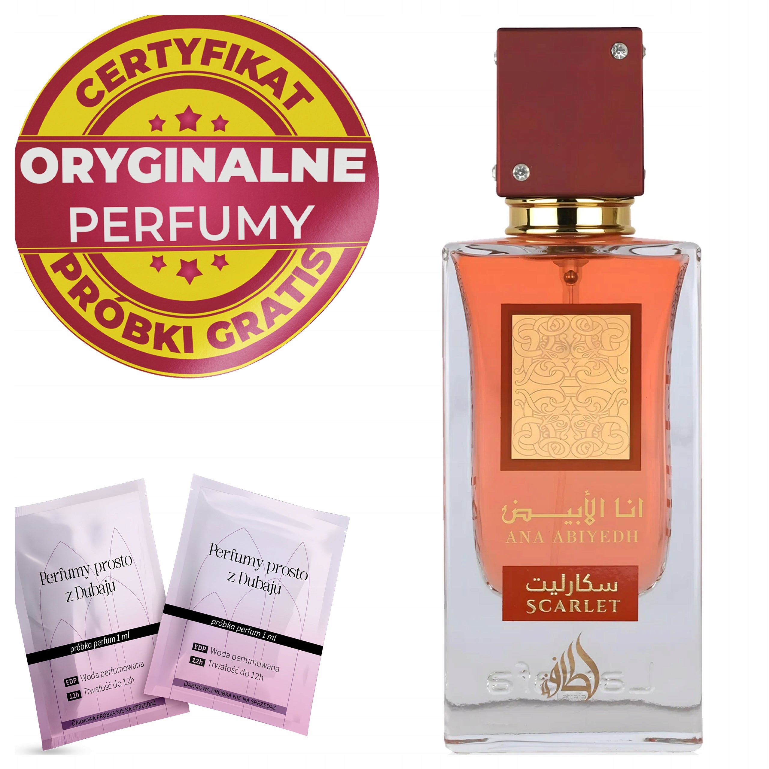 Women's Perfume Arabic Lattafa Ana Abiyedh Scarlet ORIGINAL
