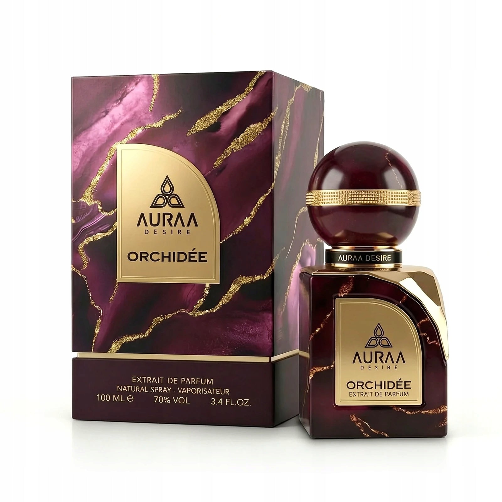 Women's Perfume Auraa Desire Orchids Extrait De Parfum Oriental +2Samples Manufacturer code Oryginalne Perfumy Arabskie per-1046