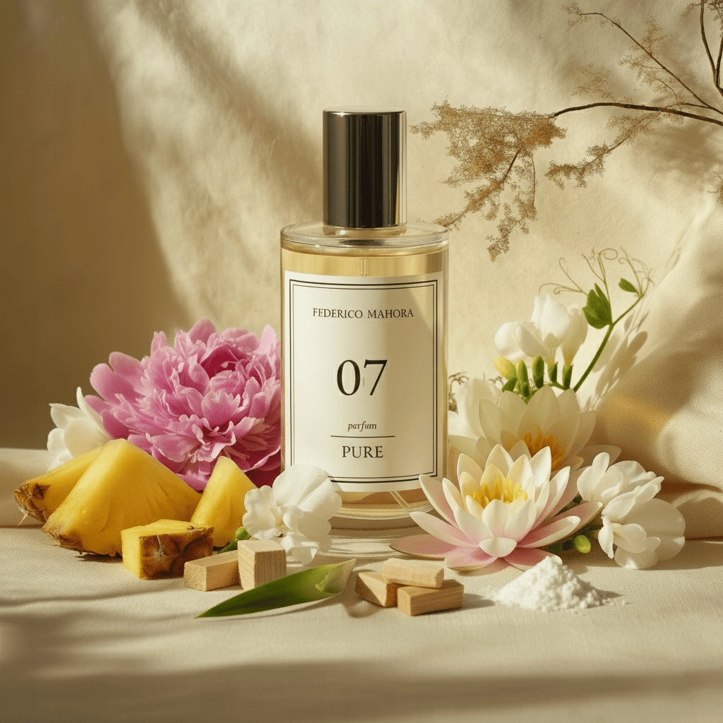 Women's Perfume FM 07 Pure 20% 50ml Floral Pineapple Peony Freesia Lily Packaging status original
