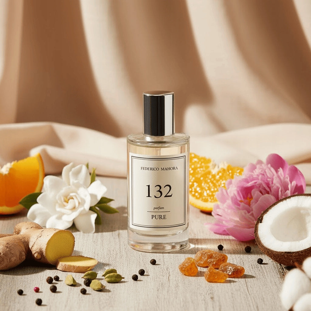 Women's Perfume FM 132 Pure 20% 50ml Floral Ginger Cardamom Ambra Musk Packaging status original