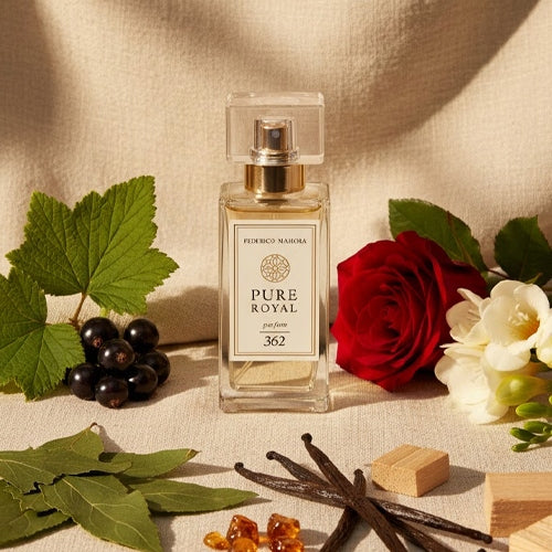 Women's Perfume FM 362 PURE ROYAL 50ml Chypre Rose Freesia Vanilla Patchouli Brand FM World