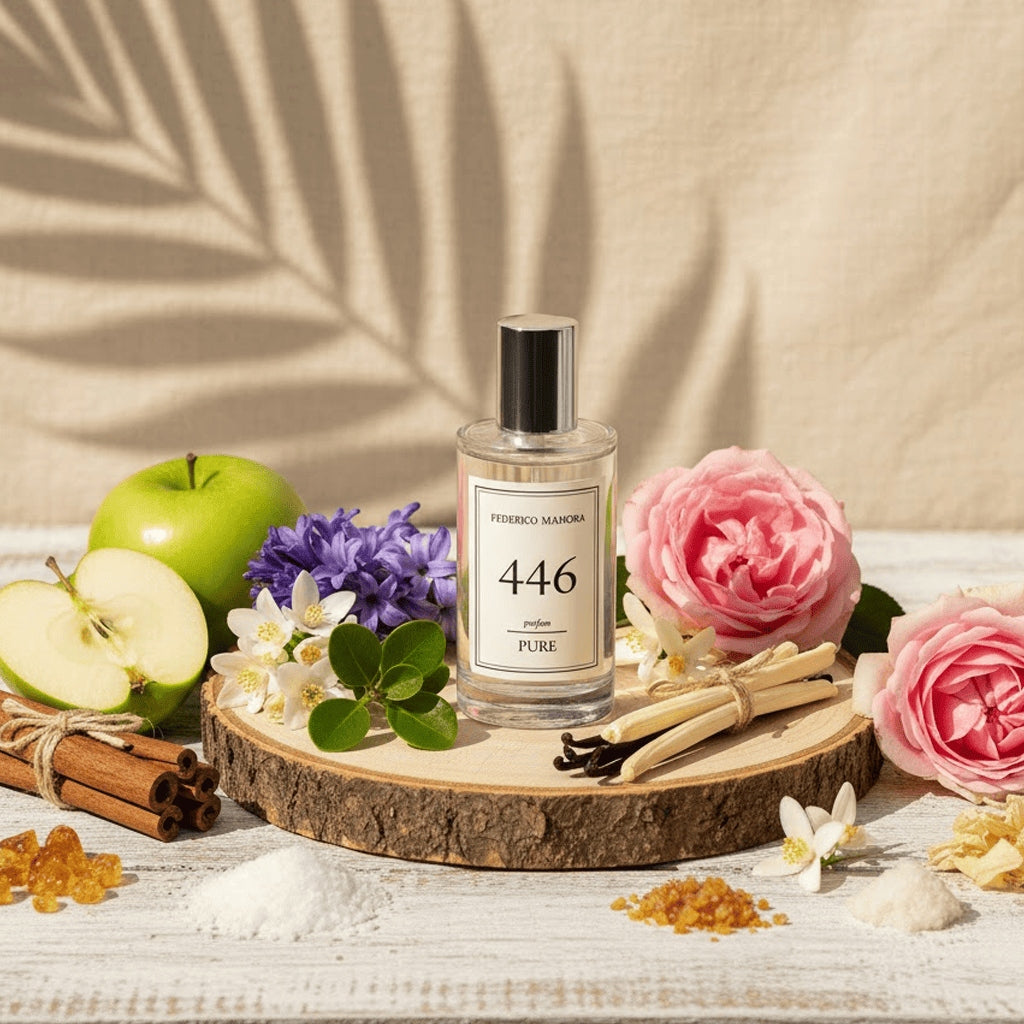 Women's Perfume FM 446 Pure 20% 50ml Floral Bergamot Jasmine Rose Musk Packaging status original