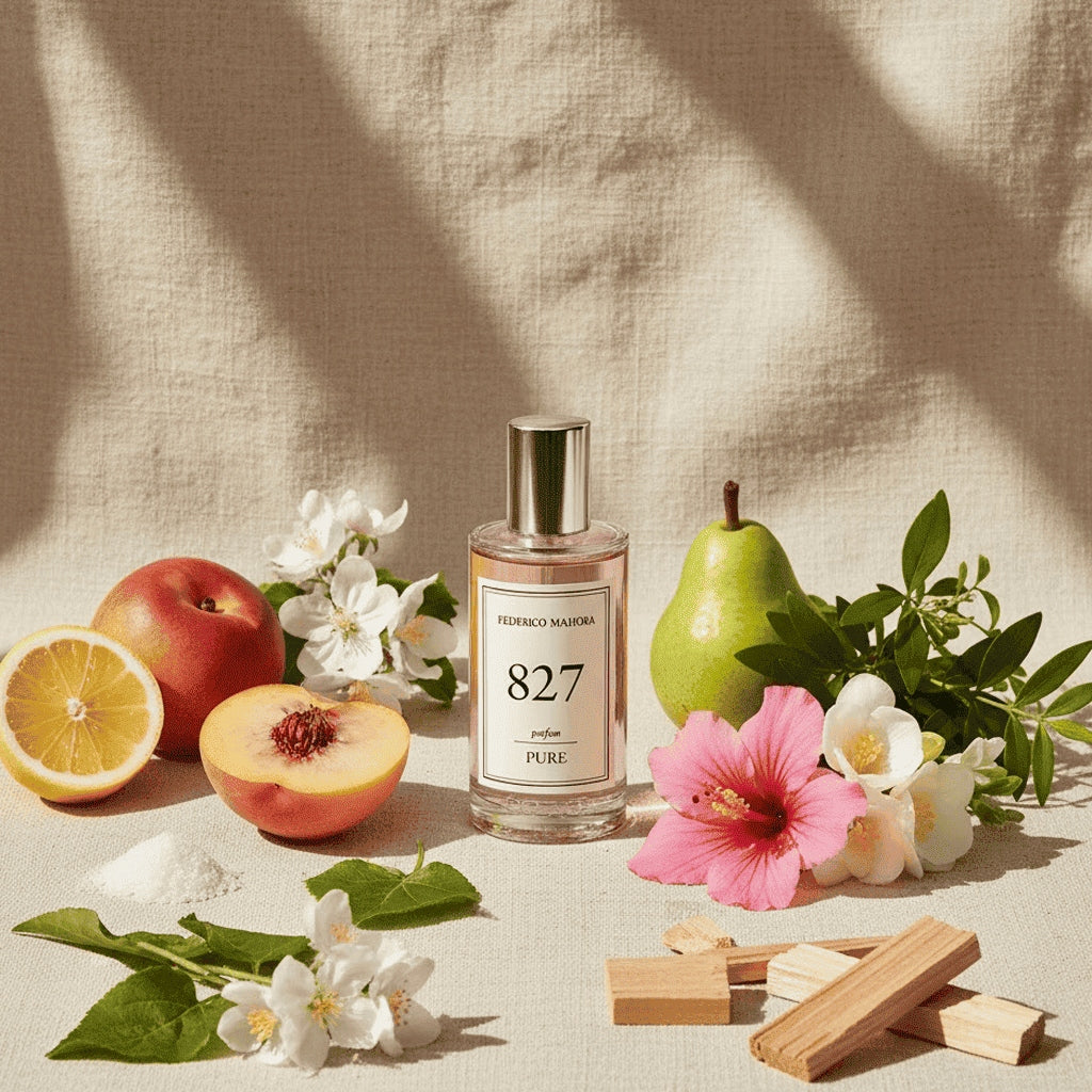 Women's Perfume FM 827 PURE 20% 50ml Floral Lemon Violets Musk Tree Packaging status original