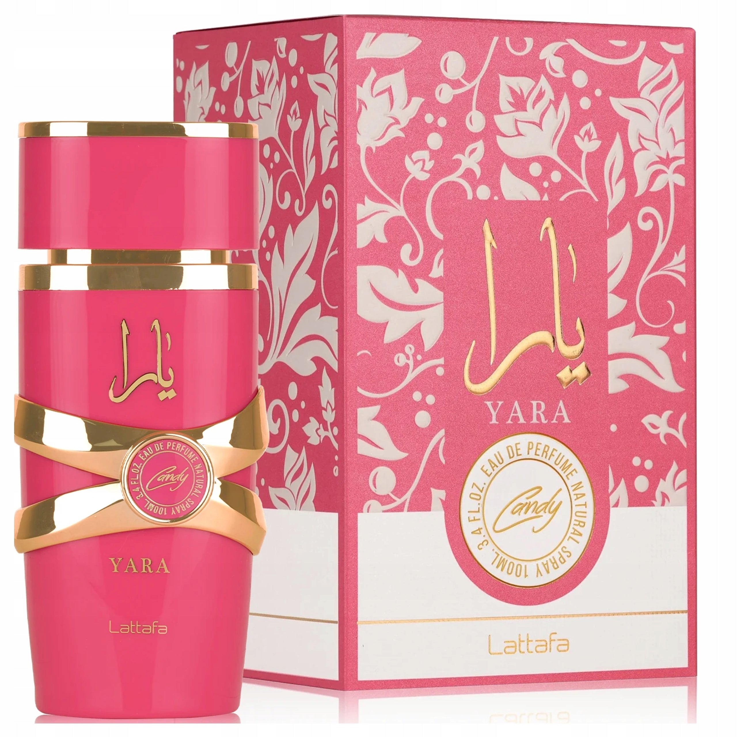 Women's Perfume LATTAFA YARA CANDY ORIGINAL HOLOGRAM + 2 Samples Packaging status original
