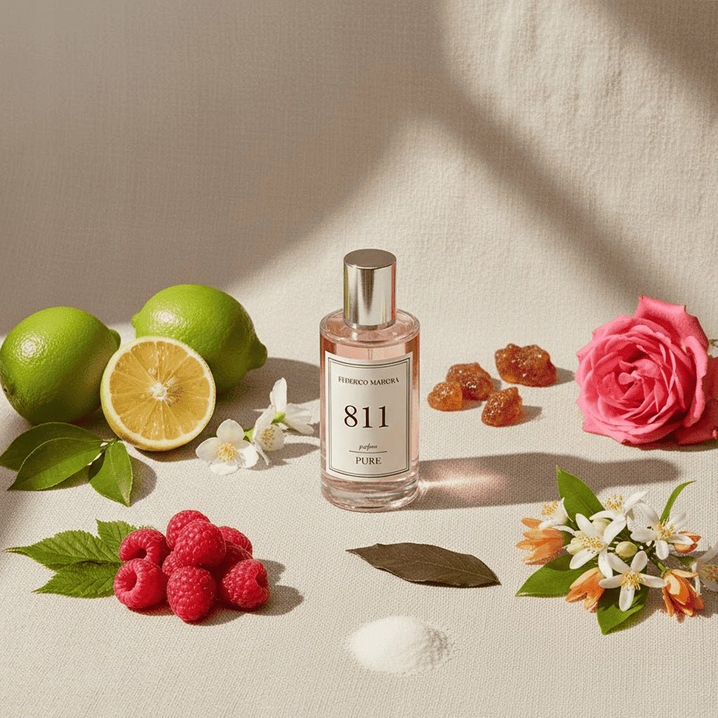 Women's Perfume PURE 811 50ml Chypre Bergamot Raspberry Orange Musk Packaging status original