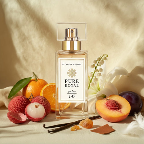 Women's Perfume PURE ROYAL 147 50ml Floral Liche Peach Lily Musk Packaging status original