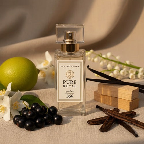 Women's Perfume PURE ROYAL 358 50ml Woody Bergamot Currant Jasmine Packaging status original