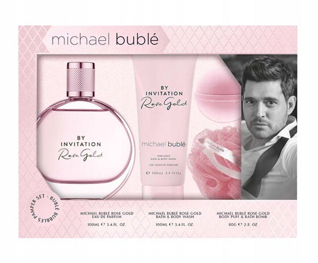 Women's Perfume Set MICHAEL BUBLE BY INVITATION ROSE GOLD EDP 100ml