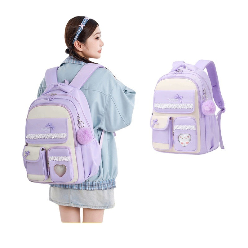 Women's School Backpack 3-6 Grade I High School Style Ins Large