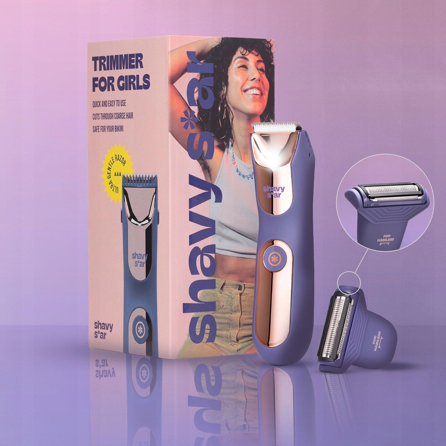 Women's Shaver Shavy Star MACHINE epilator body trimmer armpit Bikini Manufacturer code GT0024