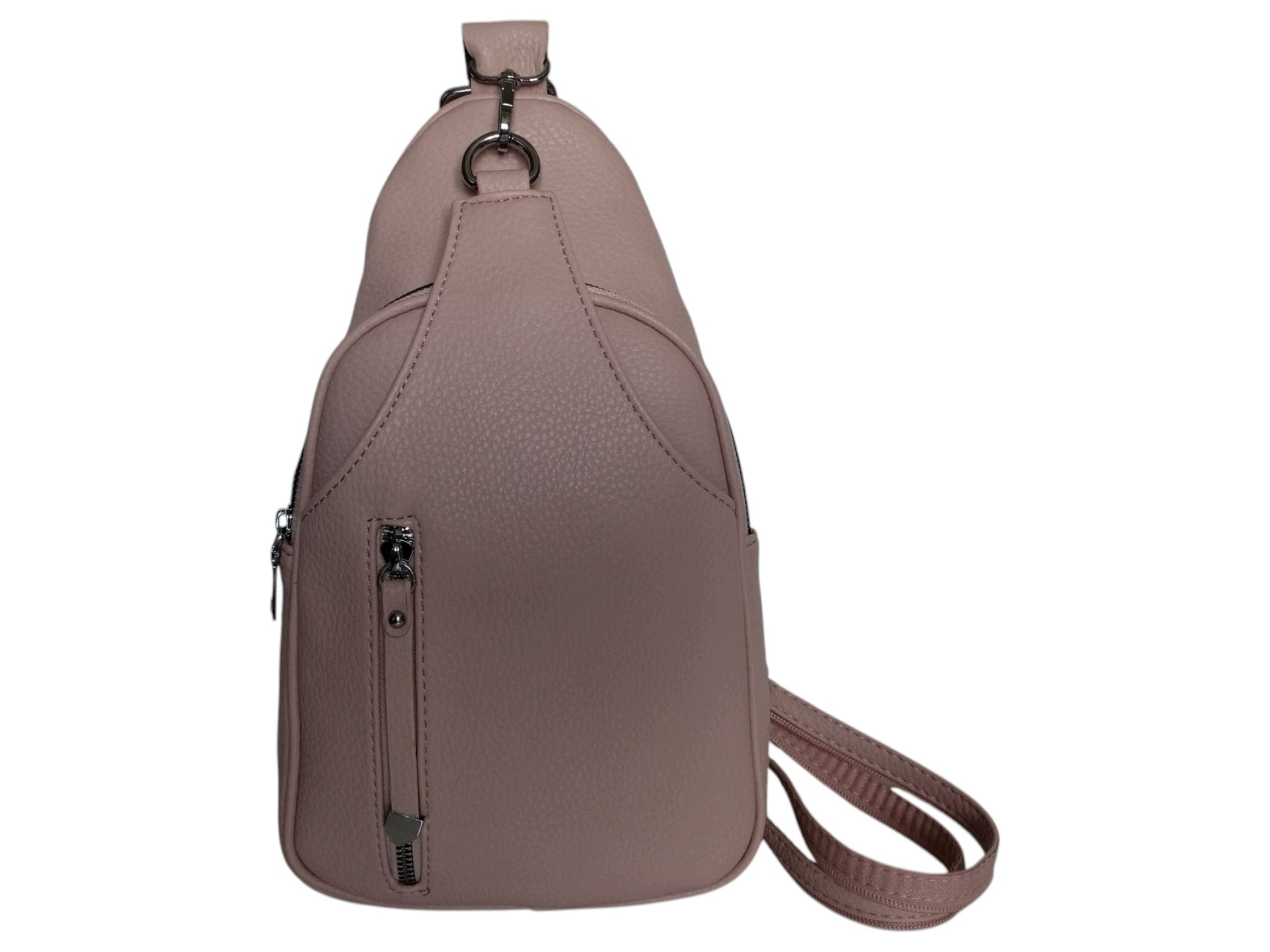 Women's Shoulder Backpack, Women's Bag, Pink, Small Urban, Eco Leather Packaging status original