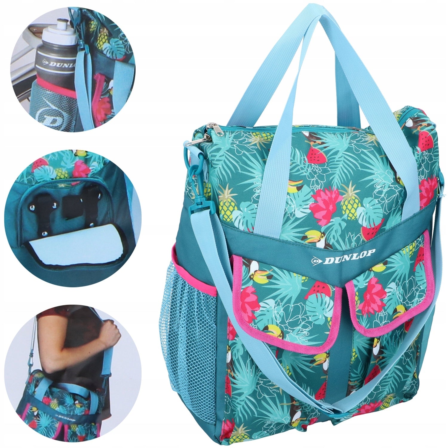 Women's Shoulder Bike Bag Shopping Luggage Color blue