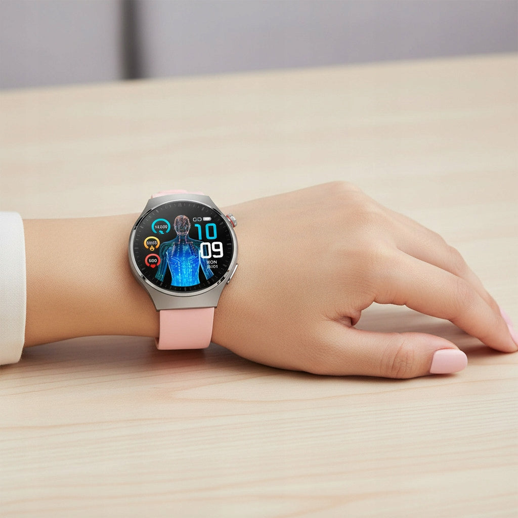 Women's Smartwatch ECG - Oxygen Heart Rate Pressure - BT Connections - Thermometer Brand Smart-Trend