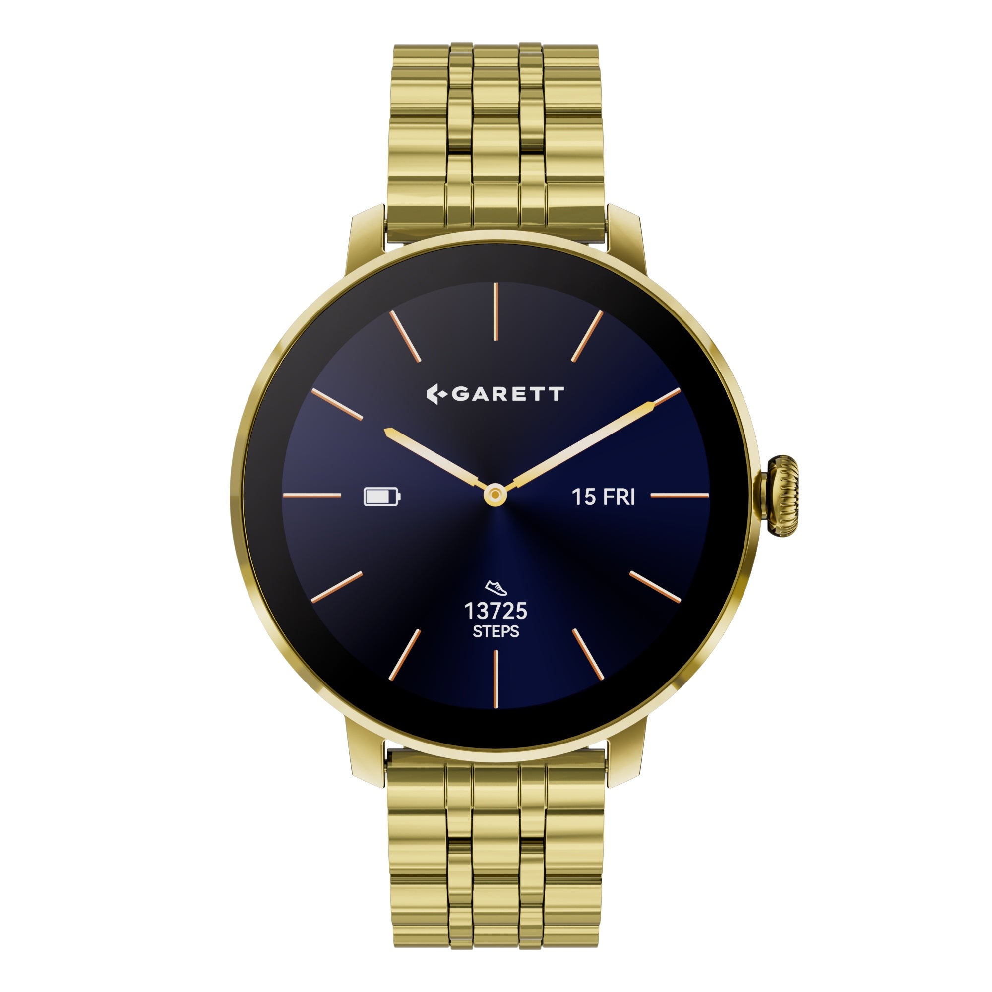 Women's Smartwatch Garett Muse Gold Steel AMOLED Talk BT Gorilla Glass Manufacturer code MUSE_SOLID_GOLD