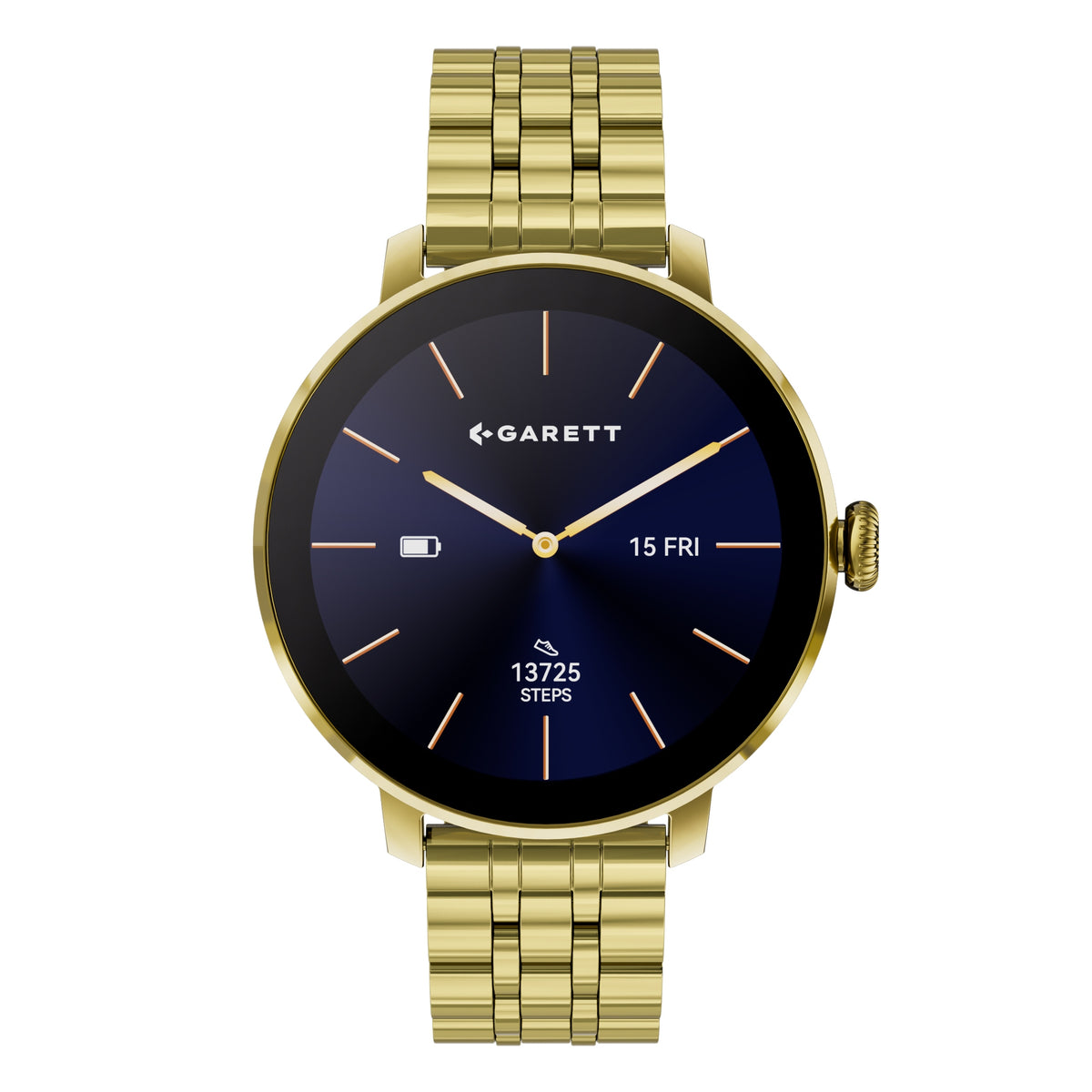Women's Smartwatch Garett Muse Gold Steel AMOLED Talk BT Gorilla Glass Manufacturer code MUSE_SOLID_GOLD