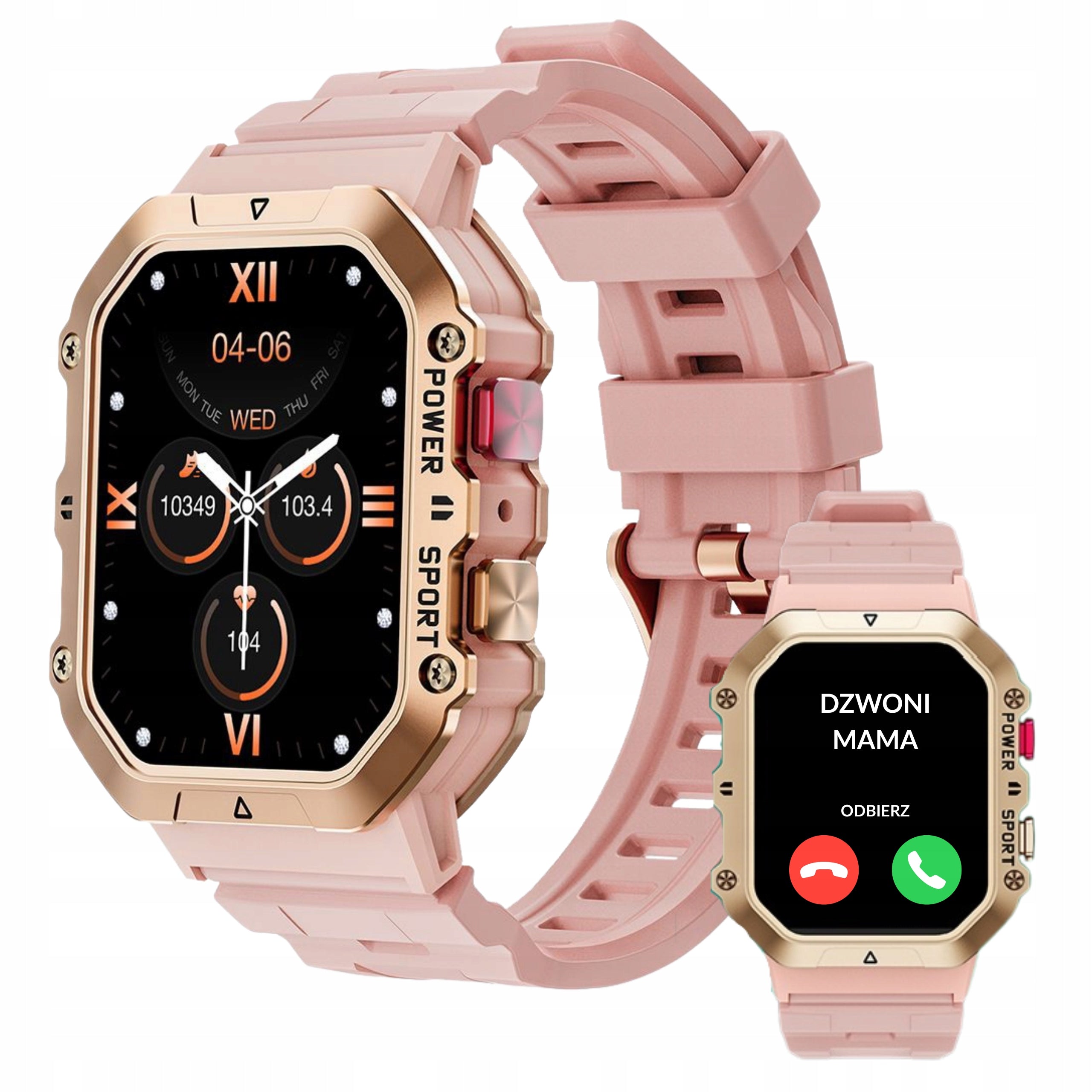 Women's Smartwatch Gold Conversation Sport Pressure AMOLED Waterproof