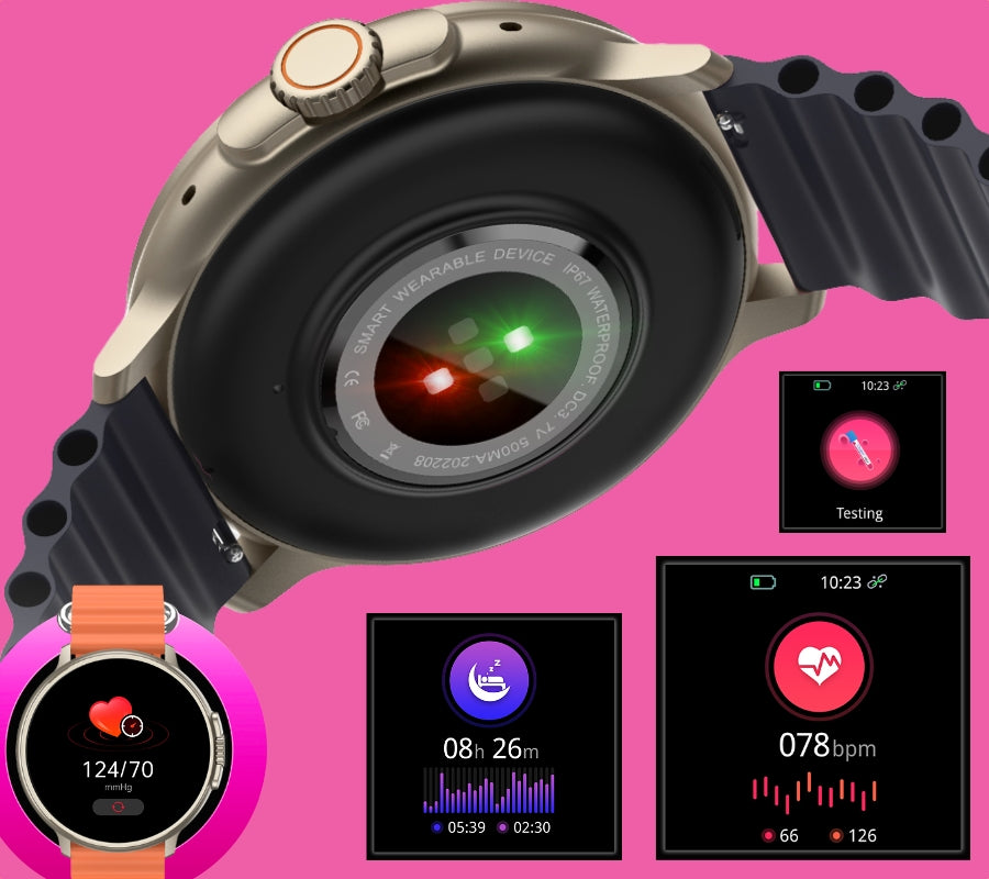 Women's Smartwatch RUBICON RNCF15 Titanium/Light Latte SMARUB260 Packaging status original