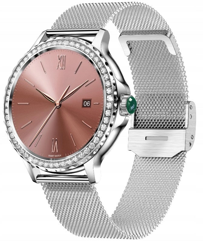 Women's Smartwatch Rubicon RNCF19-1 Silver Bracelet + Strap Color silver