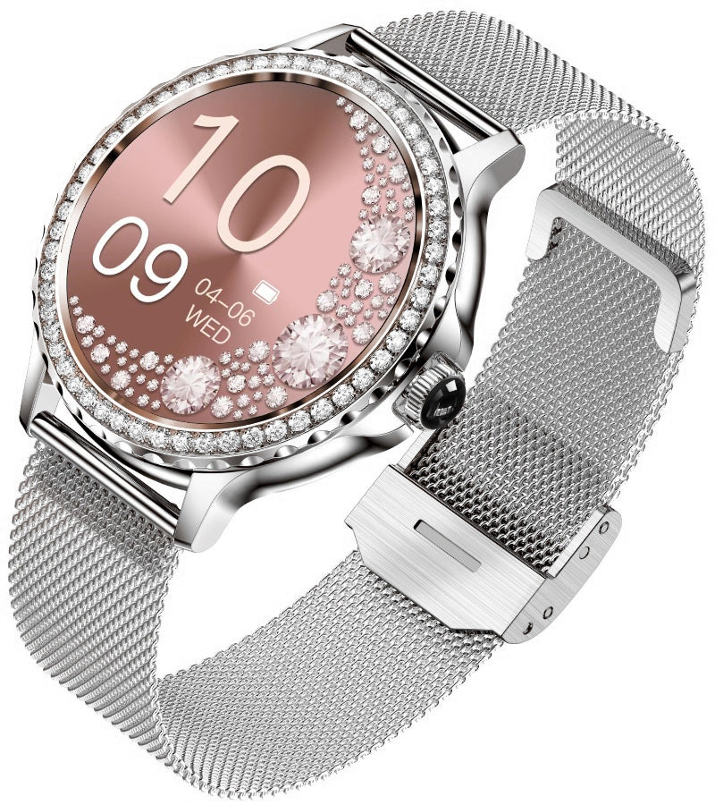 Women's Smartwatch Rubicon RNCF19-1 Silver Bracelet + Strap Packaging status original