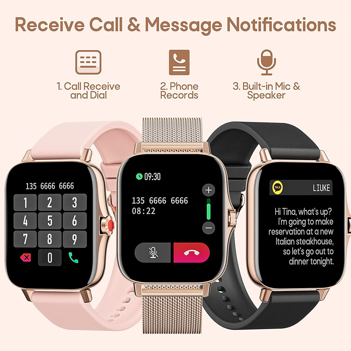 Women's Smartwatch Two Bracelets Brand no brand