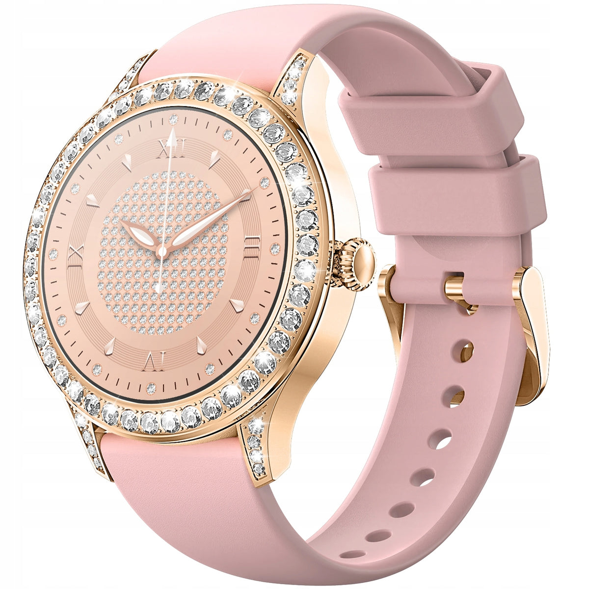 Women's Smartwatch VELTORI VT360-1 Pink Silicone Strap
