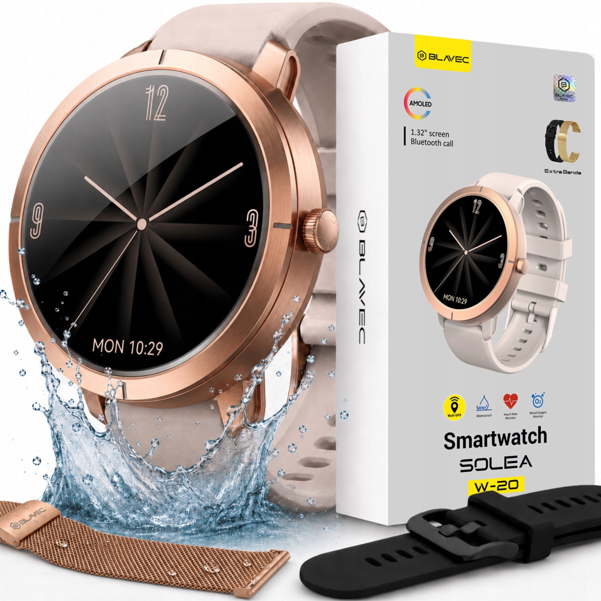Women's Smartwatch Waterproof GPS Conversation Menu PL Amoled Sport