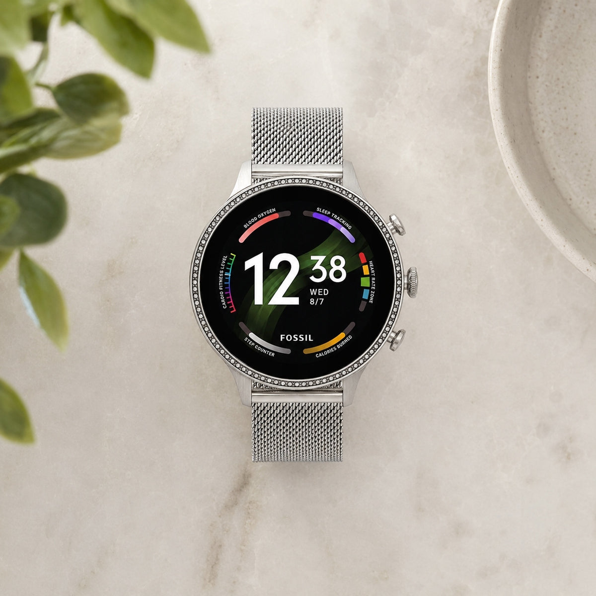 Women's Smartwatch with AMOLED Screen 1,28" Fossil FTW6083 Silver Generation 6 Packaging status original
