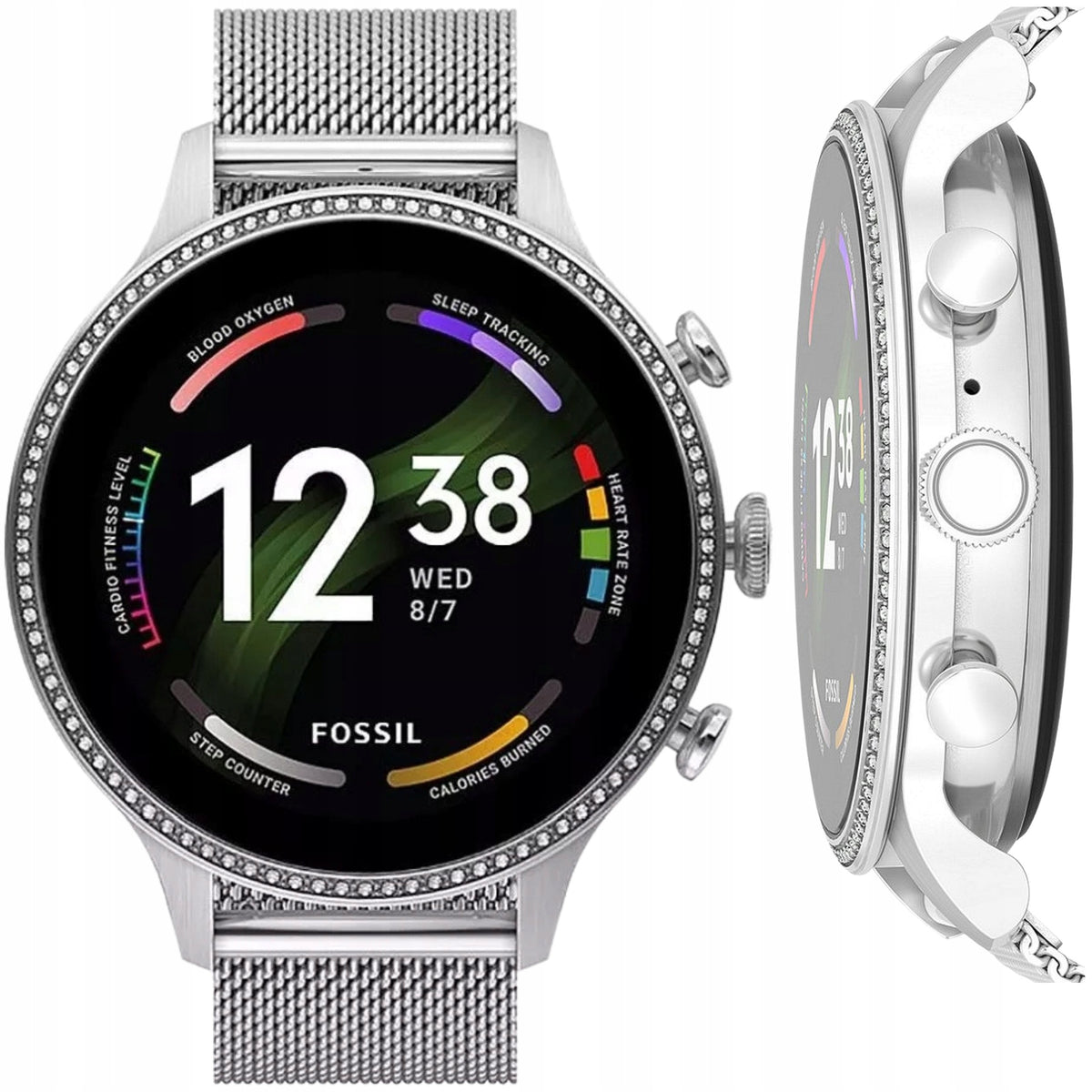 Women's Smartwatch with AMOLED Screen 1,28" Fossil FTW6083 Silver Generation 6