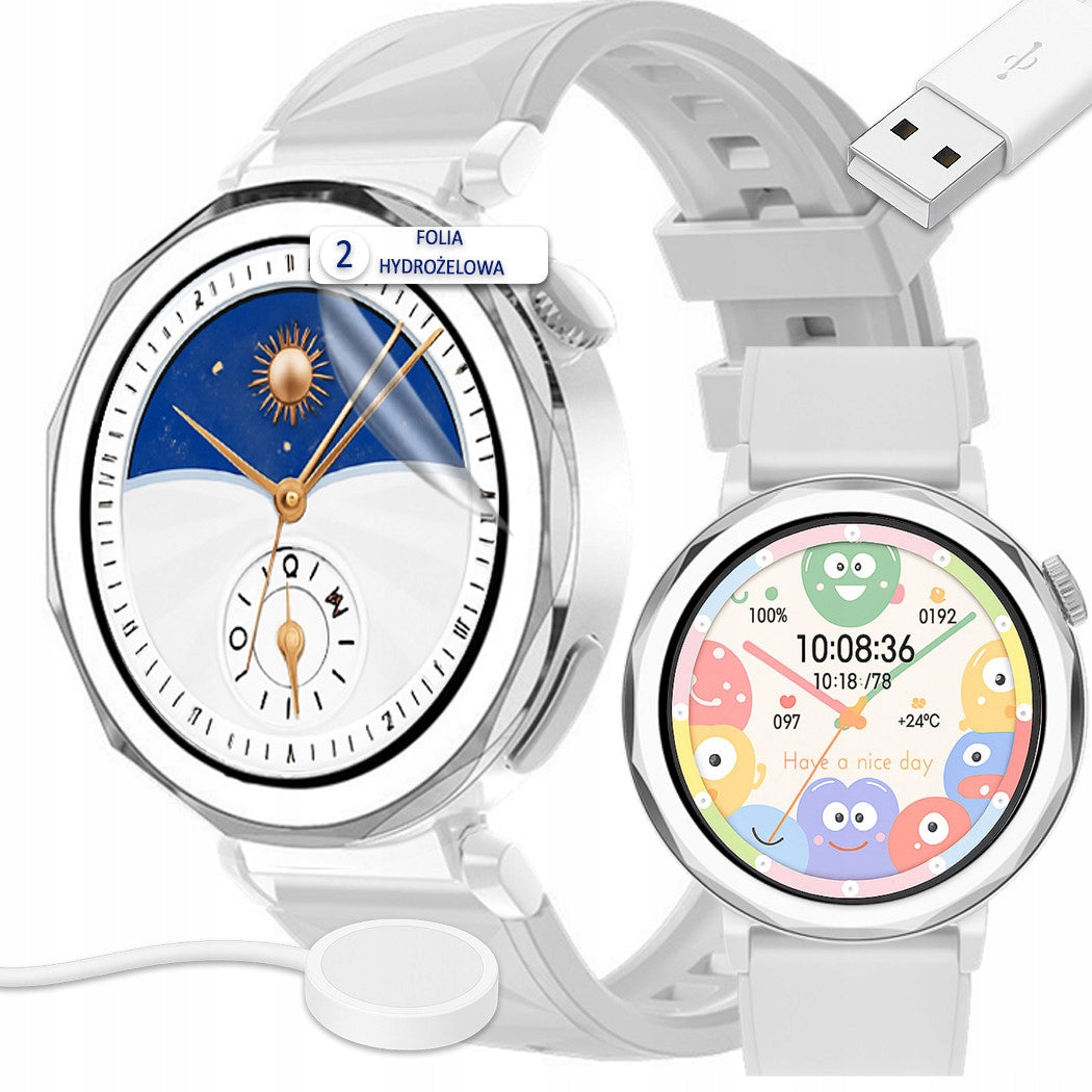 Women's Smartwatch with Bluetooth Talk SMS Heart Rate Monitor Pressure Sugar Sleep