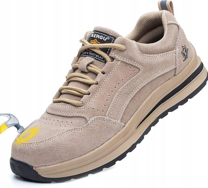 Women's Suede Protective Work Shoes Steel Toe BHP S1 38