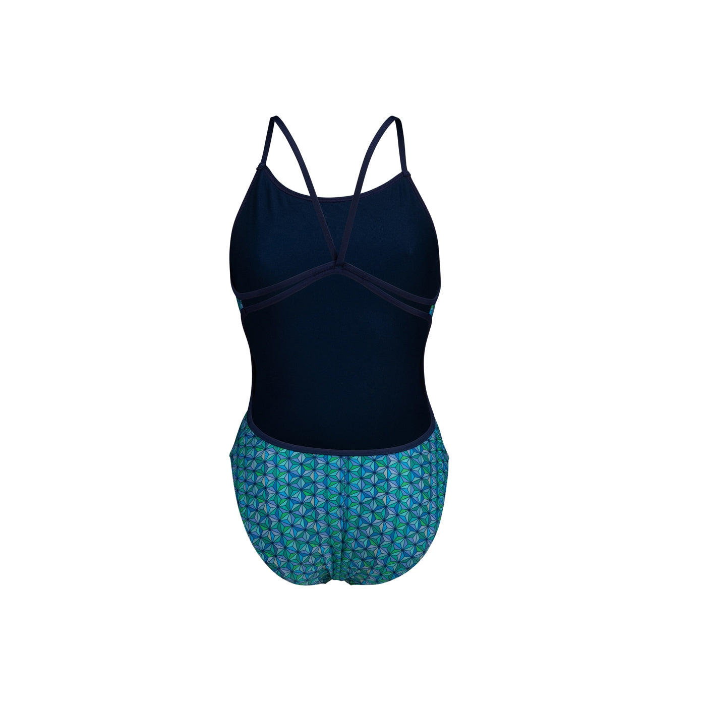 Women's Swimsuit WOMEN'S ARENA STARFISH SWIMSUIT LACE BACK 30 ARENA Color blue