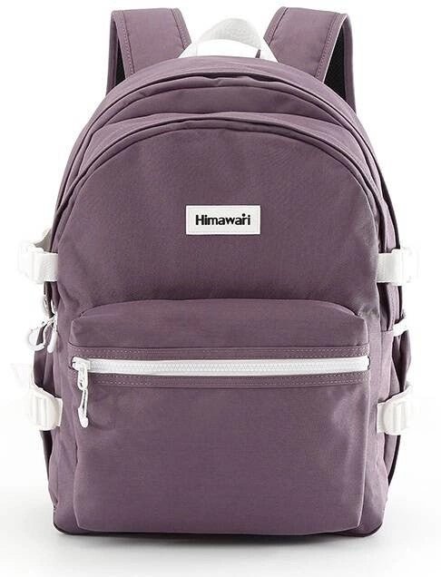 Women's Urban School Work Backpack for Studies Purple Himawari Spacious Packaging status original