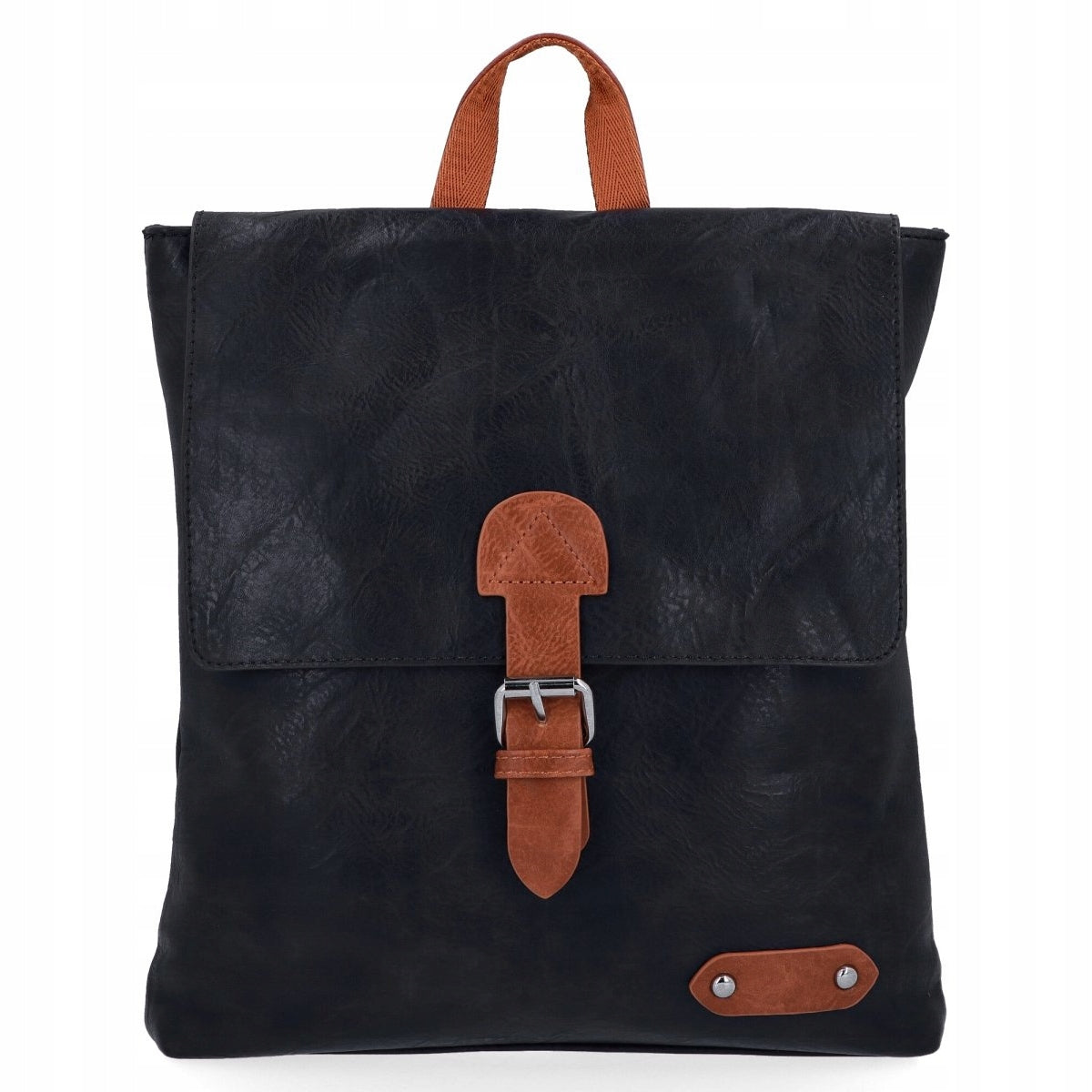 Women's Vintage Backpack by Herisson 1502H450 Black Brand HERISSON