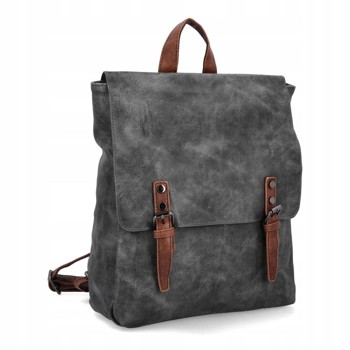 Women's Vintage Backpack by Herisson 17B336 Grey Brand HERISSON