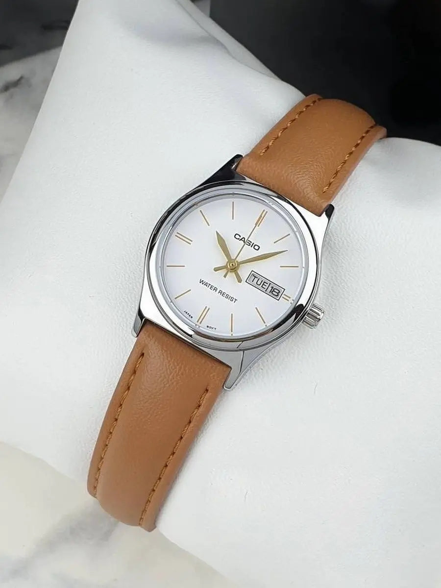 Women's Watch Casio LTP-V006L-7B2 Date Elegant Brown Strap + BOX Product weight with unit packaging 0.1 kg
