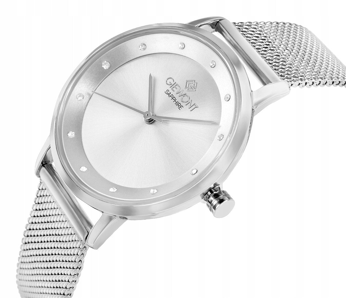 Women's Watch Giewont Sapphire Silver GW4130-B1+BOX Packaging status original