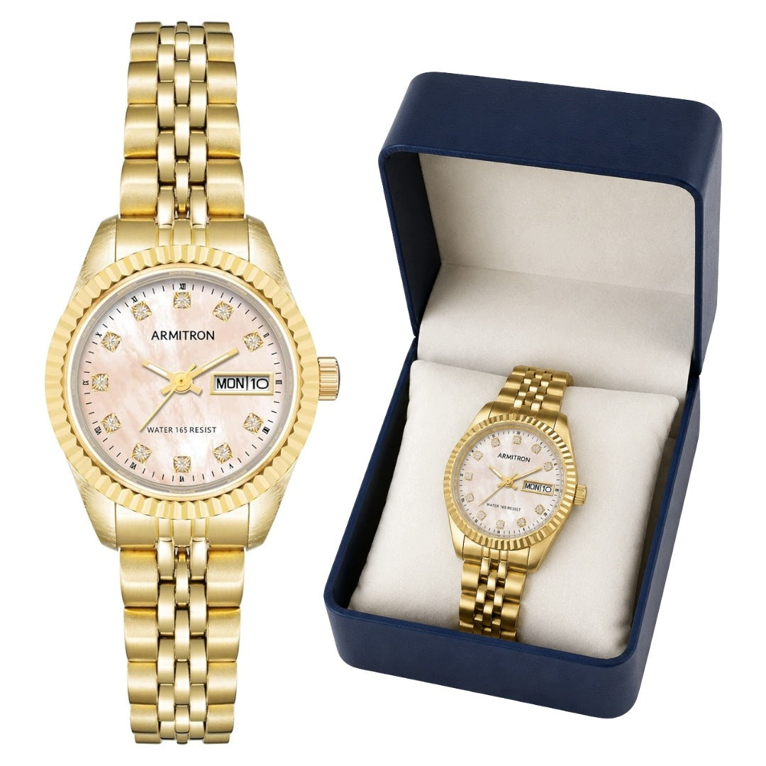 Women's Watch Gold for Gift Women Crystals Elegant Bracelet