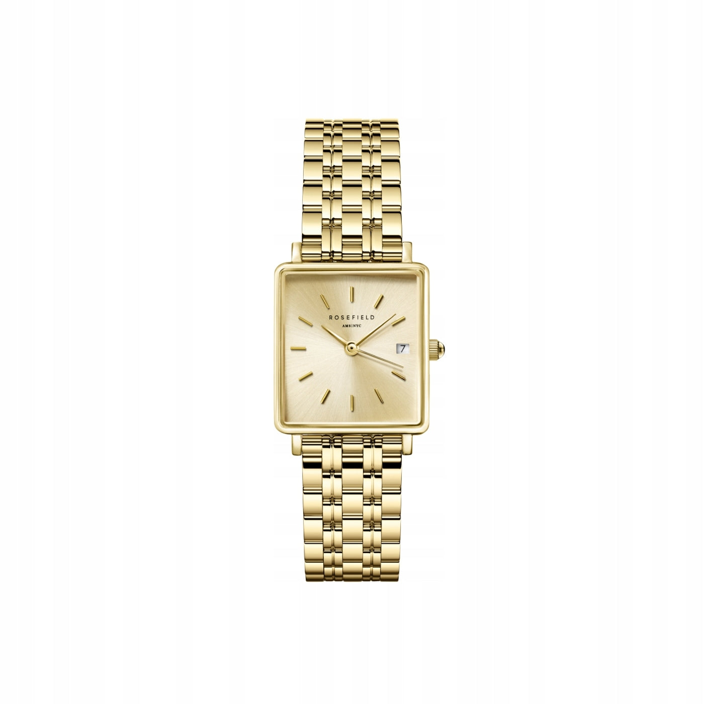 Women's Watch ROSEFIELD Square Gold Cube Fine Jewelry Gift