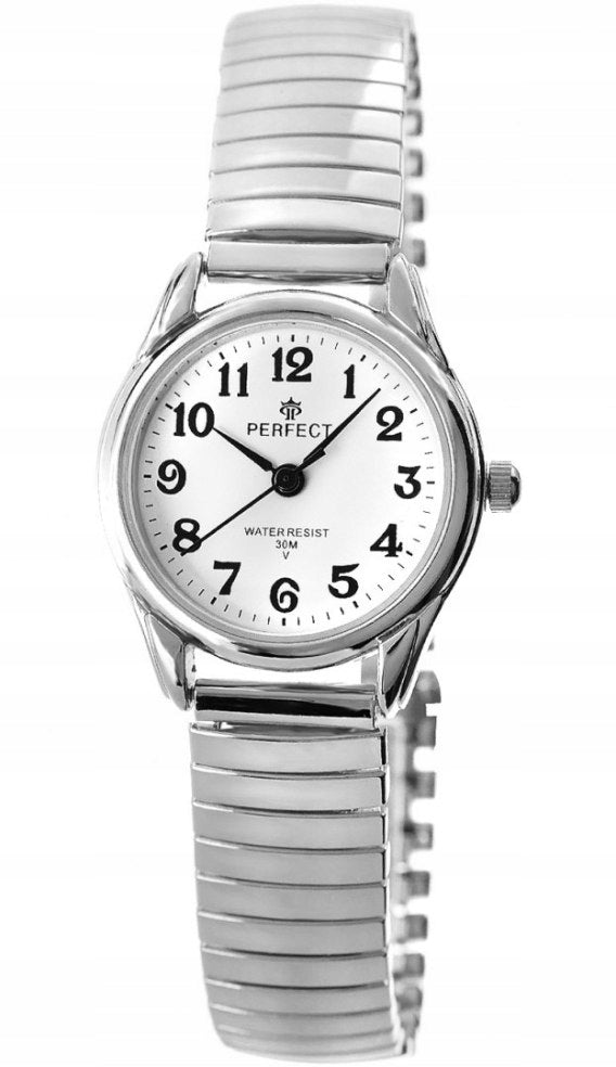 Women's Watch STRETCHY BRACELET Silver ELASTIC Eraser Numbers Brand Perfect