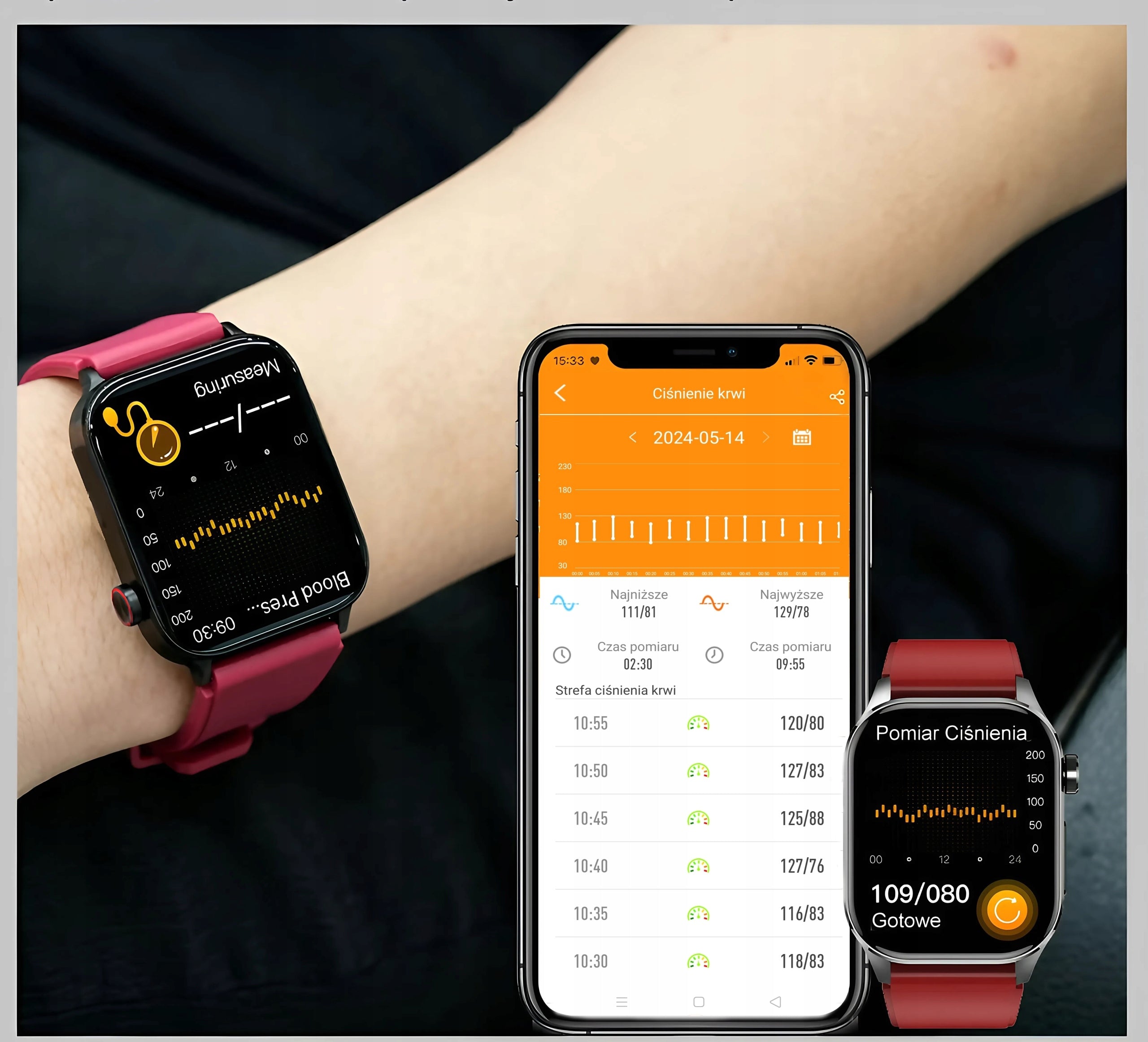 Women's Watch Smartwatch GLUCOSE 380MAH TALK AMOLED Blood Pressure Monitor Brand Lazird