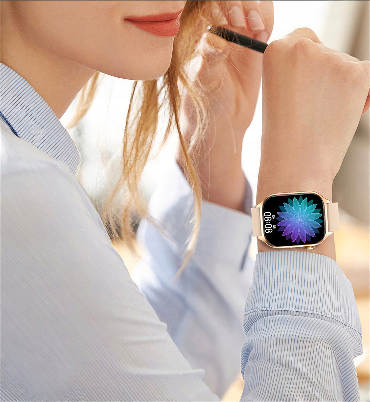 Women's Watch Smartwatch GLUCOSE 380MAH TALK AMOLED Blood Pressure Monitor Model other