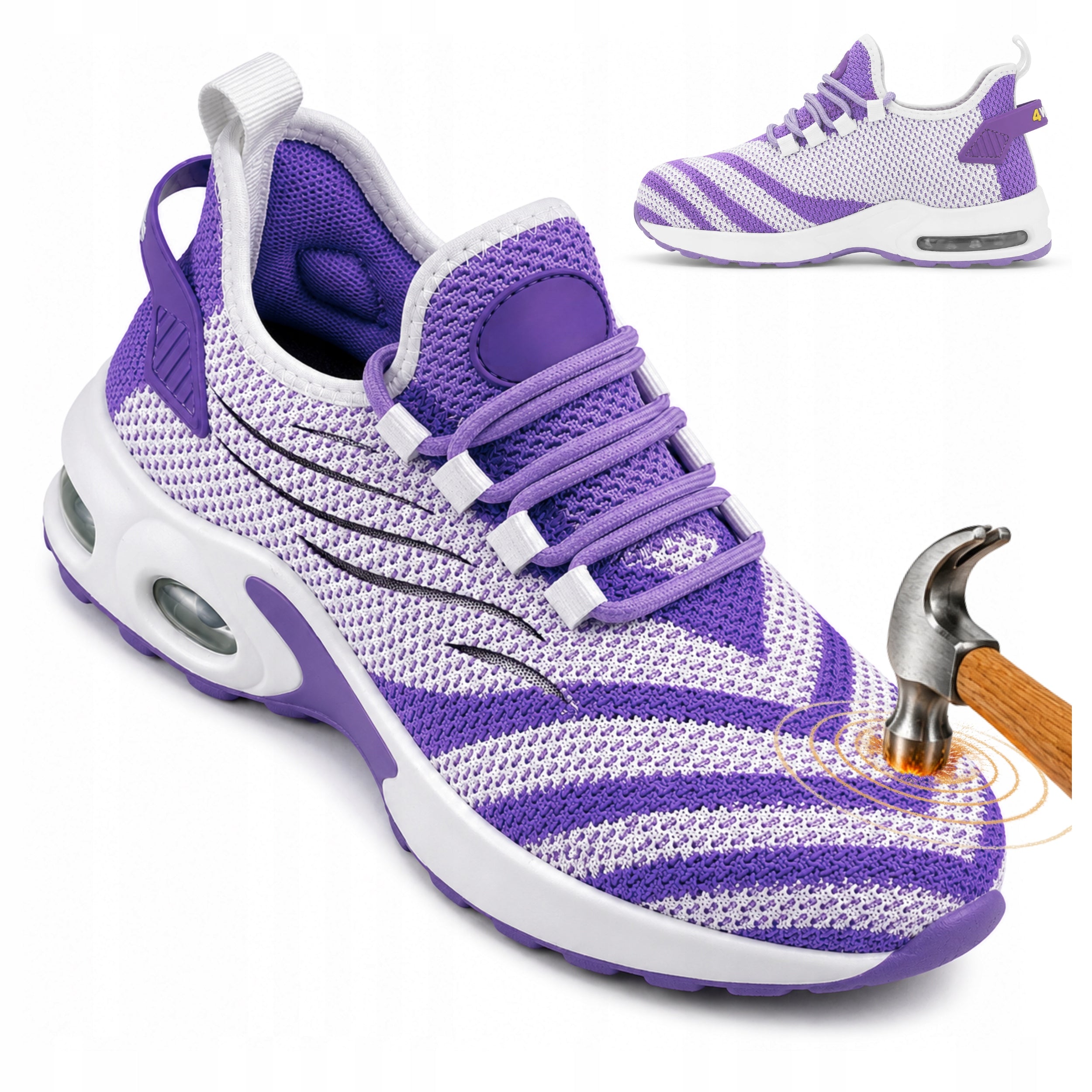 Women's Work Shoes Sneakers S1 Mesh Breathable Lightweight with Health and Safety Toe