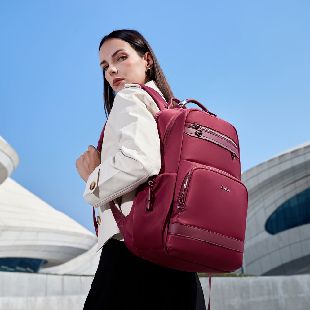 Women's backpack Chantria CB00954 for laptop 15,6 two-chamber red Packaging status original