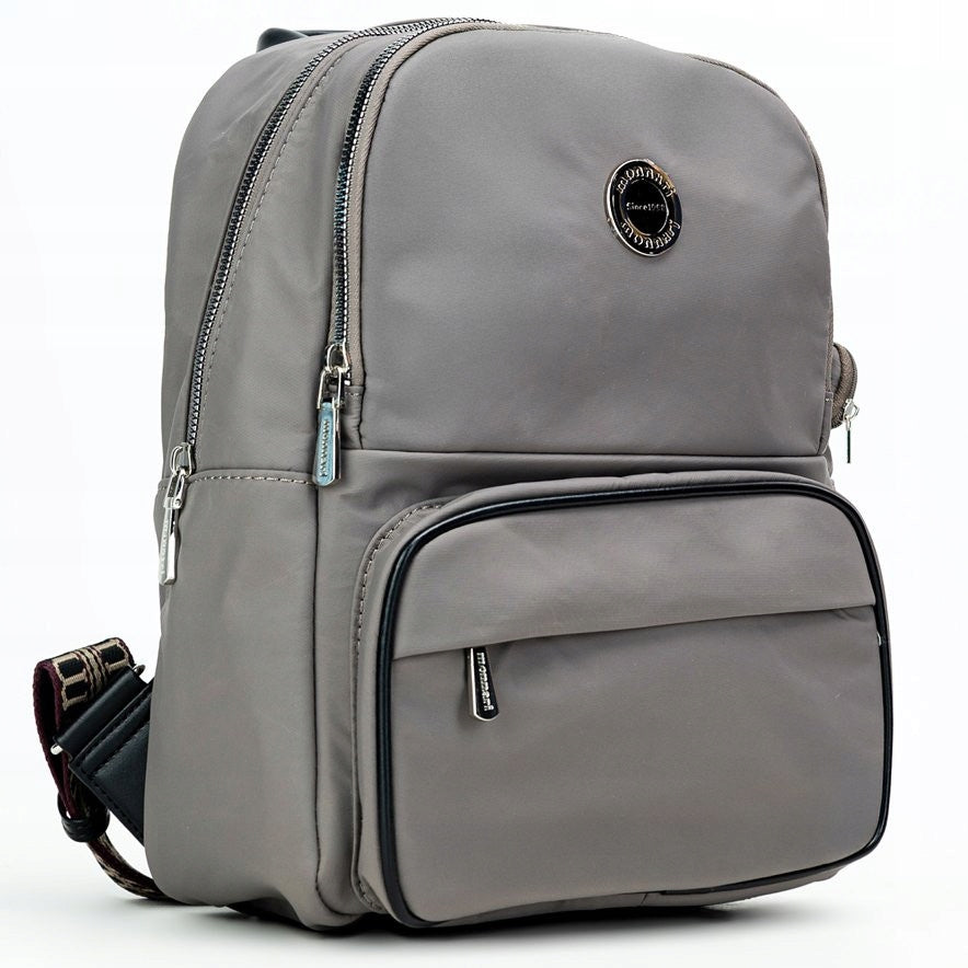 Women's backpack Monnari BAG1930-M19 grey-beige