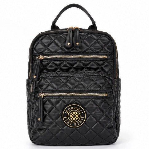 Women's backpack Monnari BAG4170-020 quilted black