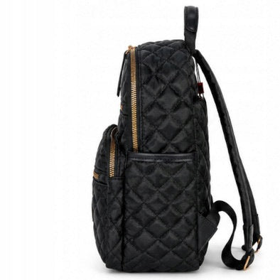 Women's backpack Monnari BAG4170-M20 quilted black glossy Brand Monnari