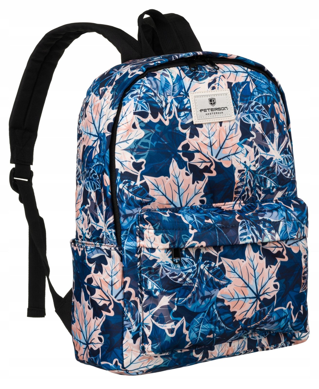 Women's backpack PETERSON large backpack sports print pockets A4 light
