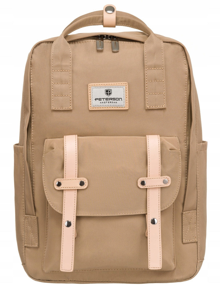 Women's backpack PETERSON urban backpack light with flap pockets fashionable Brand Peterson