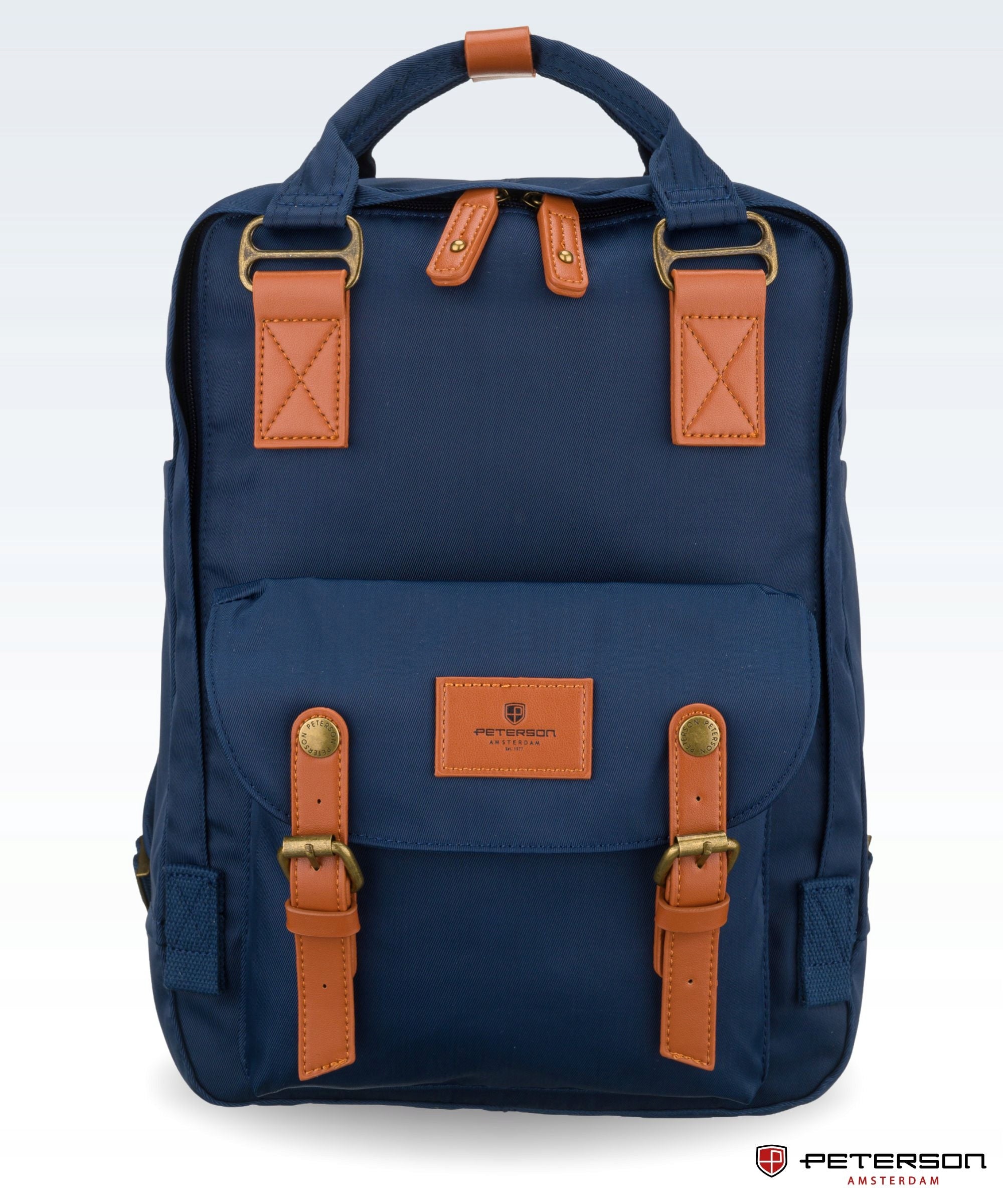 Women's backpack PETERSON urban for school work roomy for travel laptop Brand Peterson