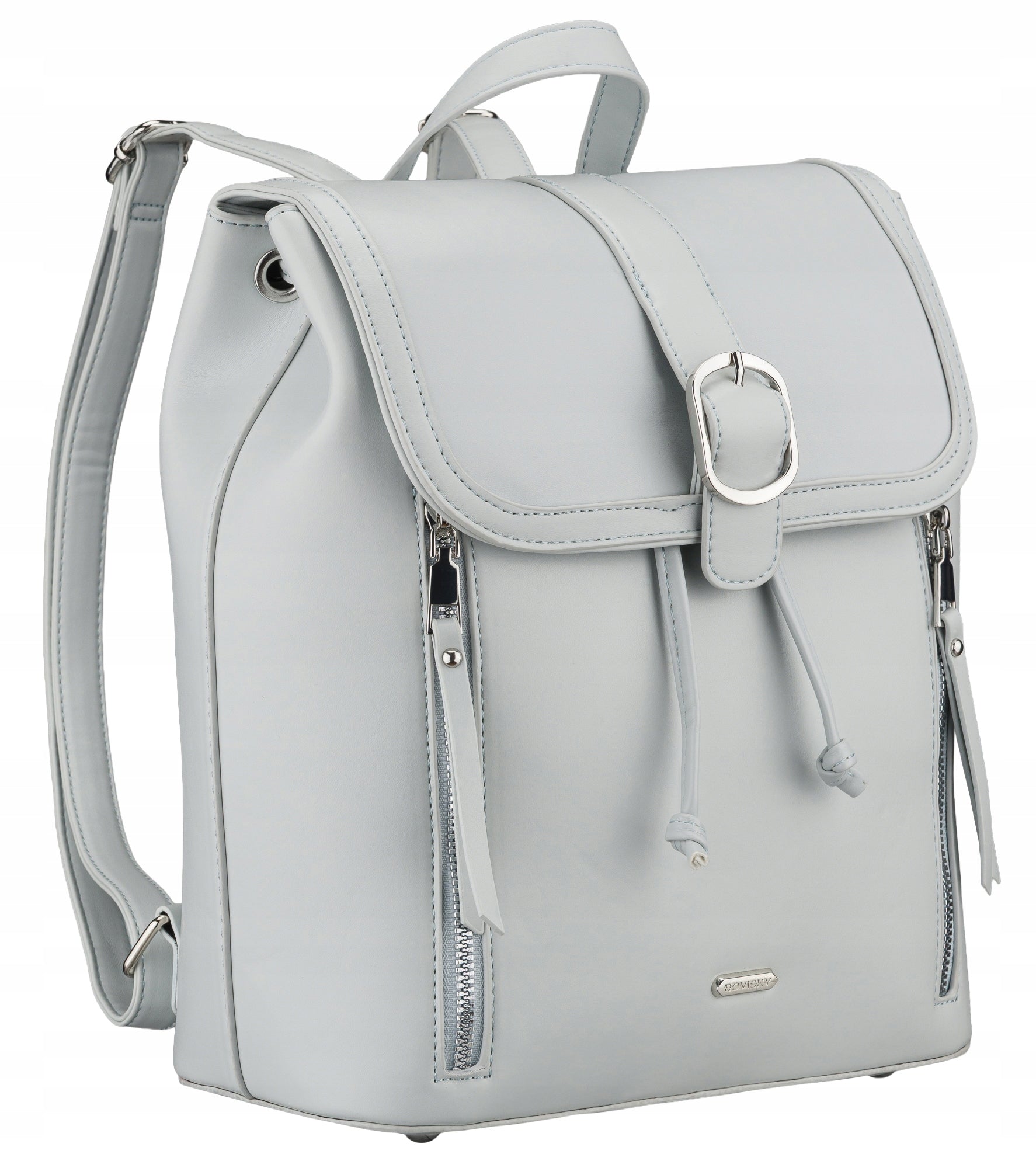Women's backpack ROVICKY fashionable backpack roomy zip-up light elegant